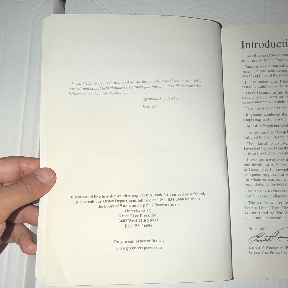 Green Tree Press Computer Friendly! Paperback by Raymond Steinbacher Vintage - Picture 2 of 3